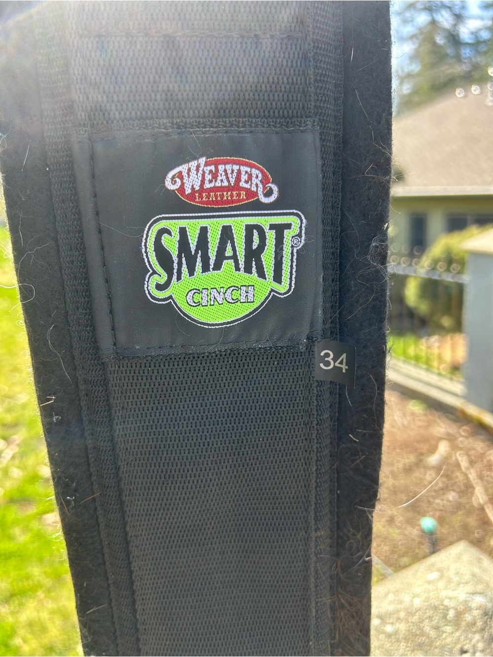 Weaver Smart Cinch Western Cinch - Black size 34 - Picture 2 of 2